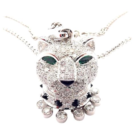 cartier pendant panther|cartier panthere necklace price.